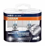 Автолампа HB3 Osram NightBreaker Unlimited, 12V 65W, 2шт